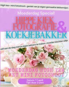Fotografie en high tea bij koekjebakker.