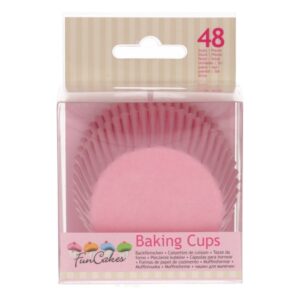 Funcakes baking cups light pink