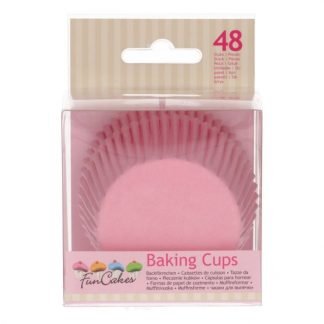 Funcakes baking cups light pink