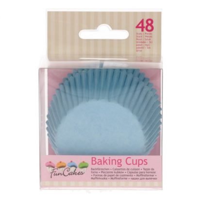 Funcakes baking cups light blue