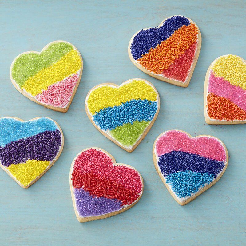 Heerlijke hartjes koekjes. Leuk voor vaderdag, moederdag of valentijnsdag!
