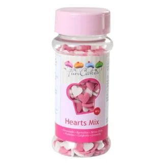 FunCakes Hartjes Roze Wit