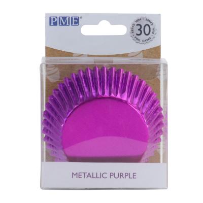 PME Foil Baking Cups Metallic Purple pk/30