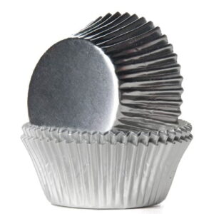 Baking cups zilver