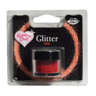 Dust glitter rood