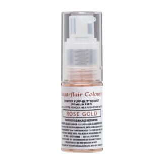 sugarflair glitterspray rose goud