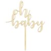 Oh baby taart topper