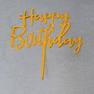 taart topper happy birthday