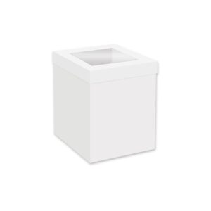 Hoge taartdoos Venster Wit 25 x 25 x 25 cm